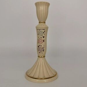 PartyLite Candle Holder Spring Blossom Taper 8 1/4" Tall Looks Like Lenox